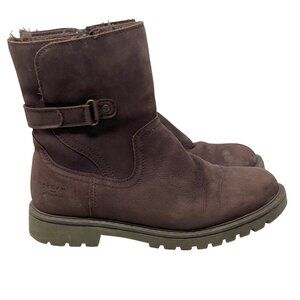 Storm Boots Cougar Hettie Winter Round Toe Comfort Faux Fur Lined Size 8 Leather